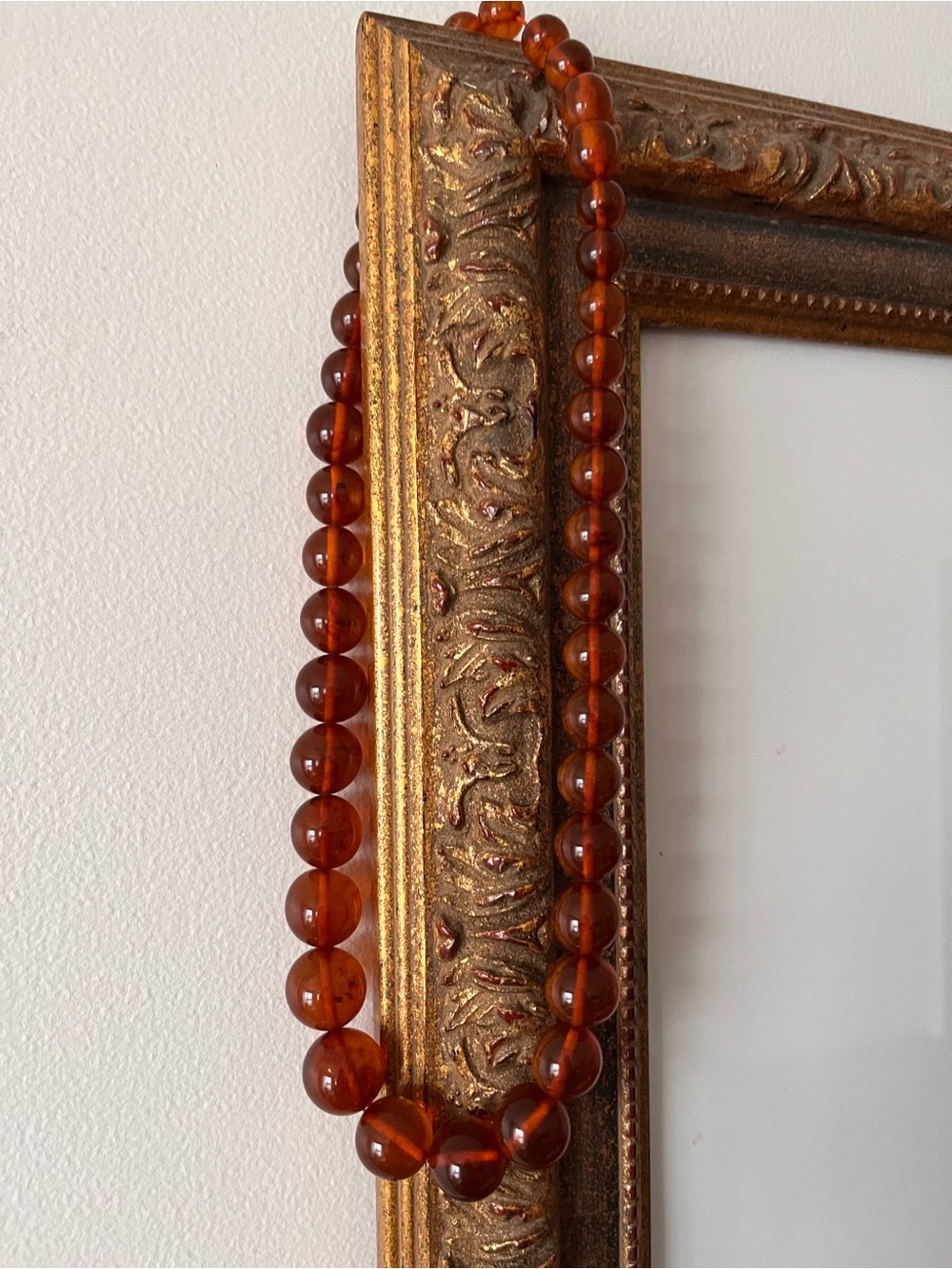 Amberlike Graduates Bead Necklace